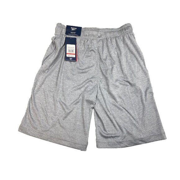 Reebok Pyro Training Shorts Slim 9” Men’s Small Sleet Heather  Light Gray Color - Picture 1 of 11